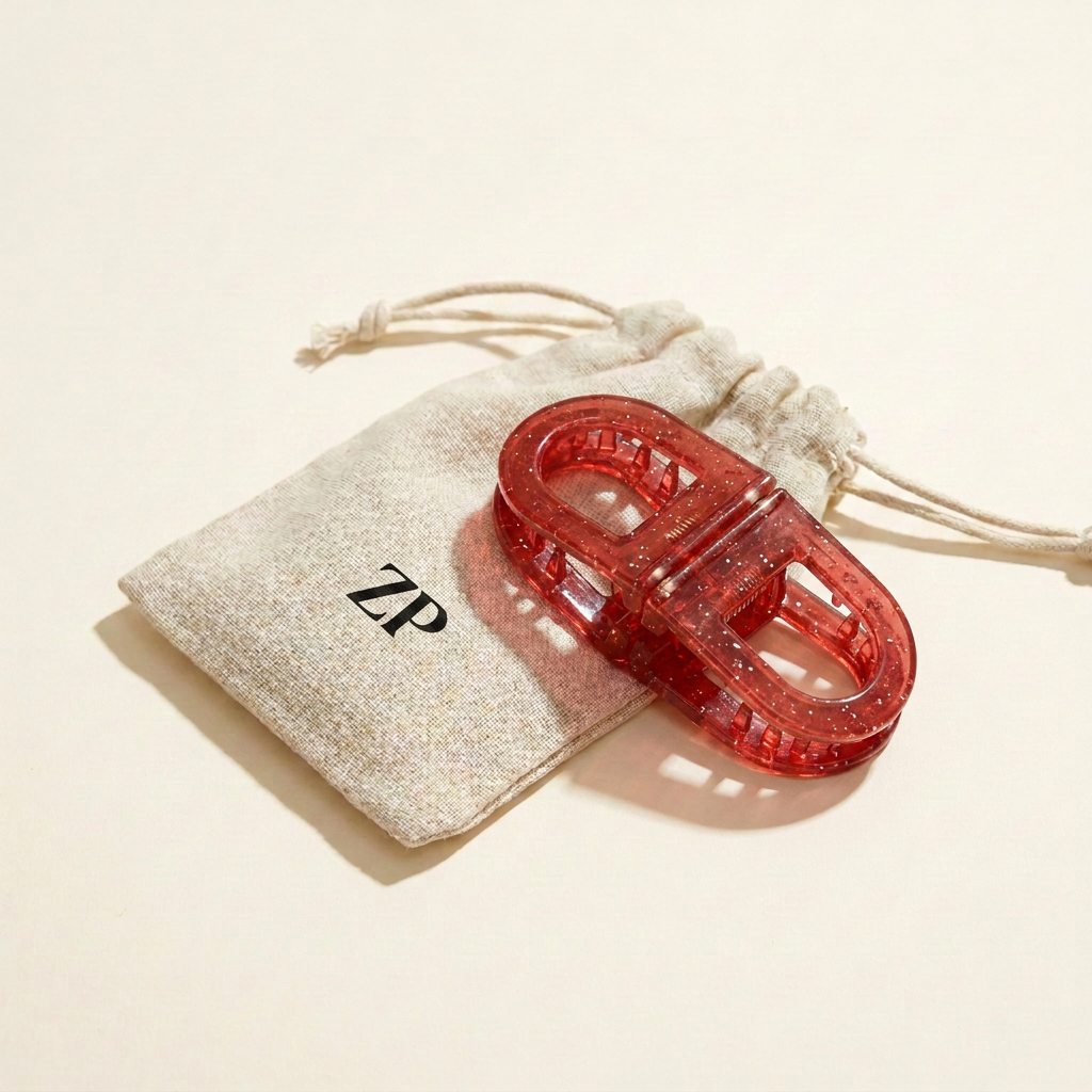 Pince Magnéclip Rouge Scintillant — Pinzelli
