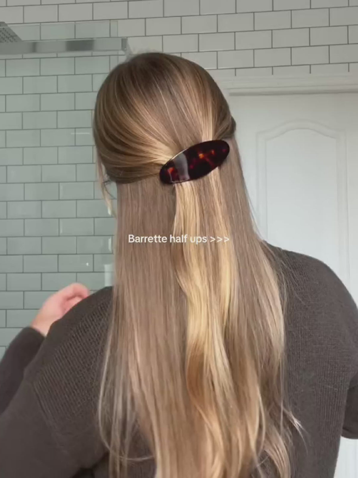 French oval barrette - Pack of 2