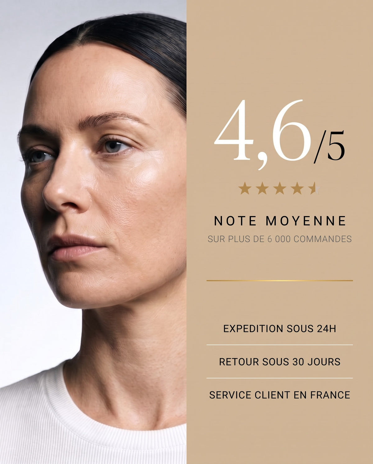 Note moyenne 4,6/5 — expédition sous 24 h, retours 30 jours